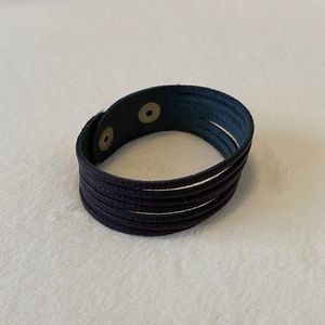 Dark Brown Leather Cuff